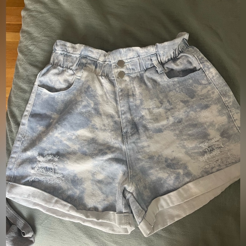 Aaron & Amber Tie Dye Paper Bag Short
